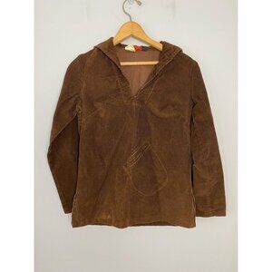 Vintage 1970s Landlubber Sailor Style Pullover Corduroy Shirt, Women's XS